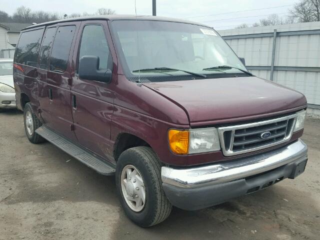 1FBNE31L74HB25798 - 2004 FORD ECONOLINE BURGUNDY photo 1