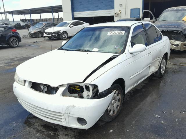 3N1CB51D62L612959 - 2002 NISSAN SENTRA XE WHITE photo 2