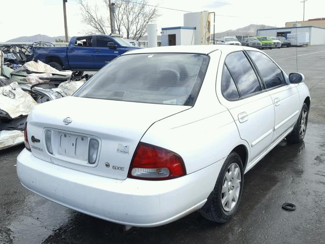 3N1CB51D62L612959 - 2002 NISSAN SENTRA XE WHITE photo 4