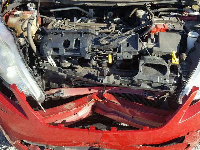 3FADP4BJ9BM153752 - 2011 FORD FIESTA SE RED photo 7