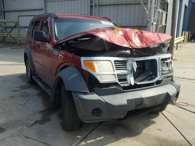 1D8GU28K07W529400 - 2007 DODGE NITRO SXT RED photo 1