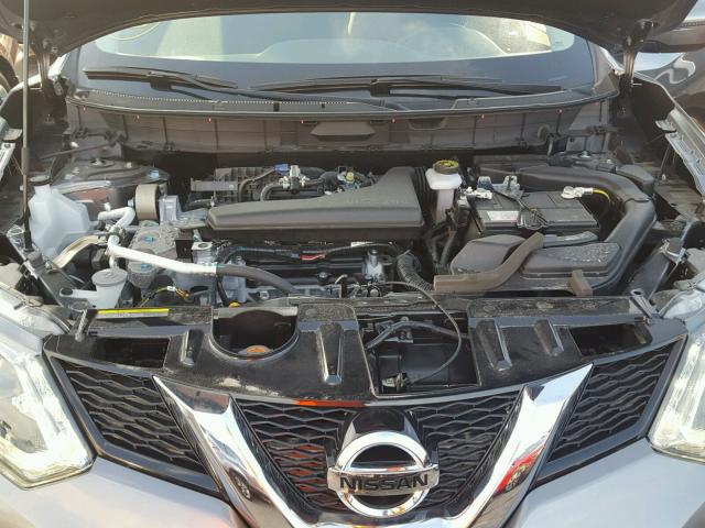 KNMAT2MT6GP728970 - 2016 NISSAN ROGUE S GRAY photo 7