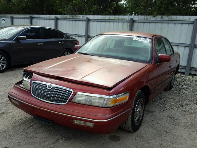 2MELM74W6TX683013 - 1996 MERCURY GRAND MARQ RED photo 2