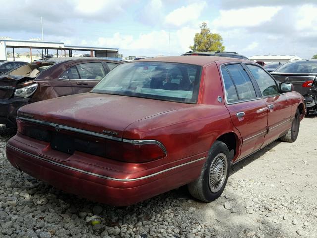 2MELM74W6TX683013 - 1996 MERCURY GRAND MARQ RED photo 4