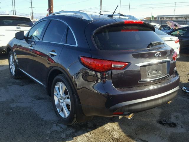 JN8CS1MW9DM171750 - 2013 INFINITI FX37 BLACK photo 3