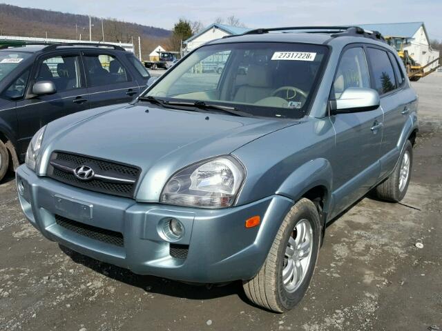 KM8JN72D28U739787 - 2008 HYUNDAI TUCSON SE TEAL photo 2