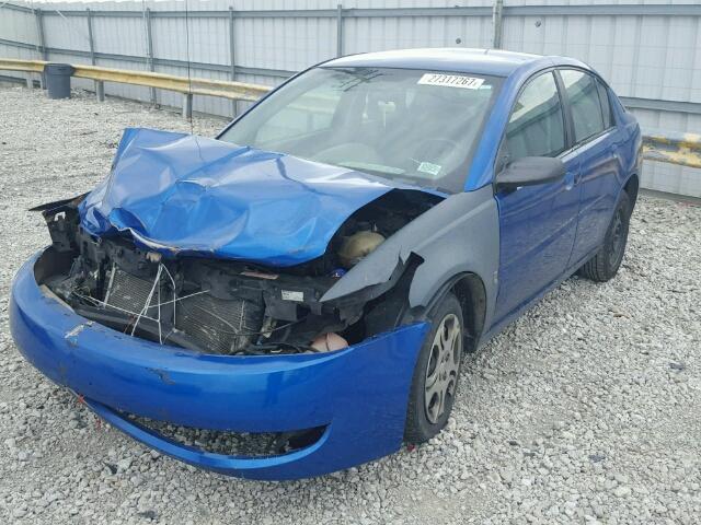 1G8AJ52FX4Z121985 - 2004 SATURN ION LEVEL BLUE photo 2