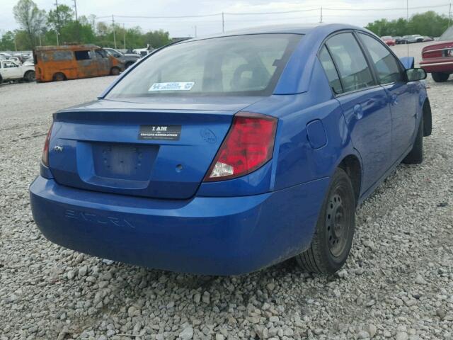 1G8AJ52FX4Z121985 - 2004 SATURN ION LEVEL BLUE photo 4