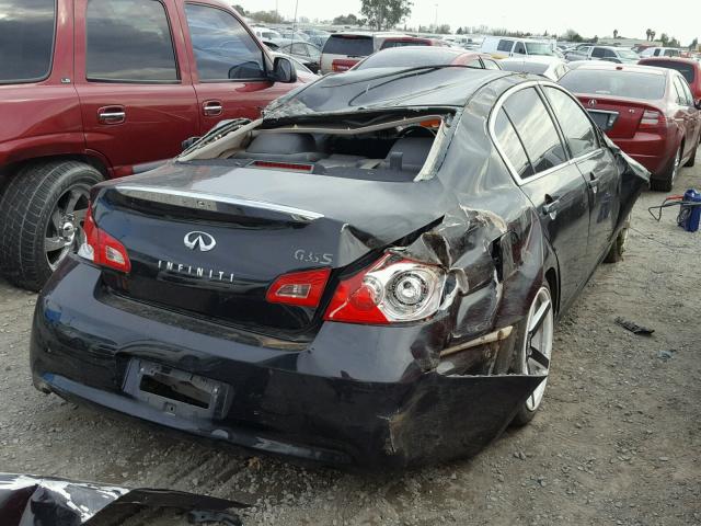 JNKBV61E57M707507 - 2007 INFINITI G35 BLACK photo 4