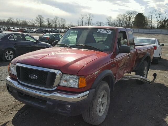 1FTZR45E25PA15820 - 2005 FORD RANGER SUP RED photo 2