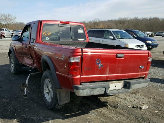 1FTZR45E25PA15820 - 2005 FORD RANGER SUP RED photo 3