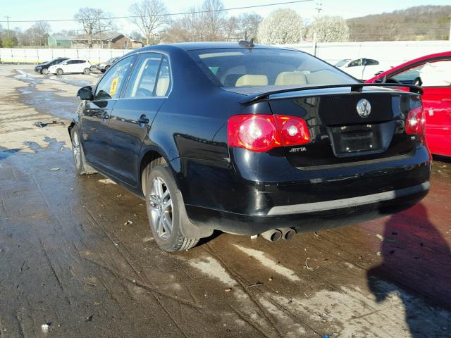 3VWDG81K66M758763 - 2006 VOLKSWAGEN JETTA 2.5 BLACK photo 3