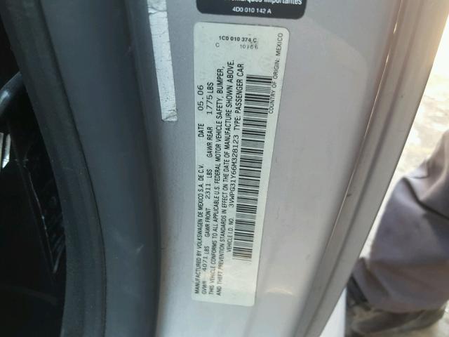 3VWPG31Y66M328123 - 2006 VOLKSWAGEN NEW BEETLE 灰色 照片 10