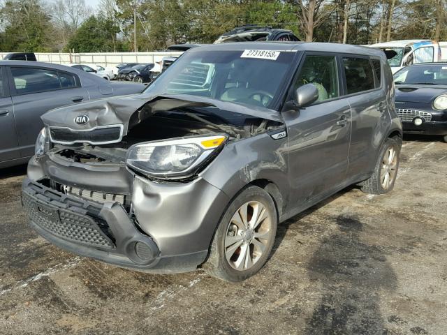 KNDJP3A58F7173311 - 2015 KIA SOUL + GRAY photo 2