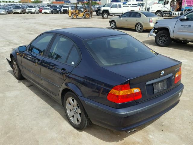 WBAEV33403KL89588 - 2003 BMW 325 I BLUE photo 3