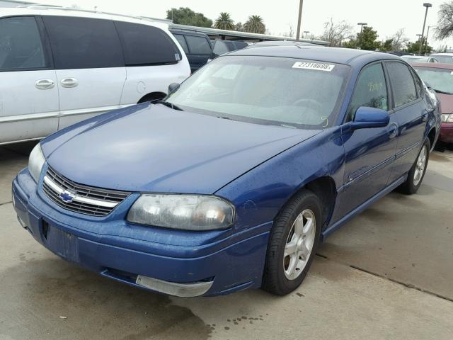 2G1WH52K749441479 - 2004 CHEVROLET IMPALA LS BLUE photo 2