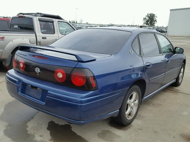 2G1WH52K749441479 - 2004 CHEVROLET IMPALA LS BLUE photo 4