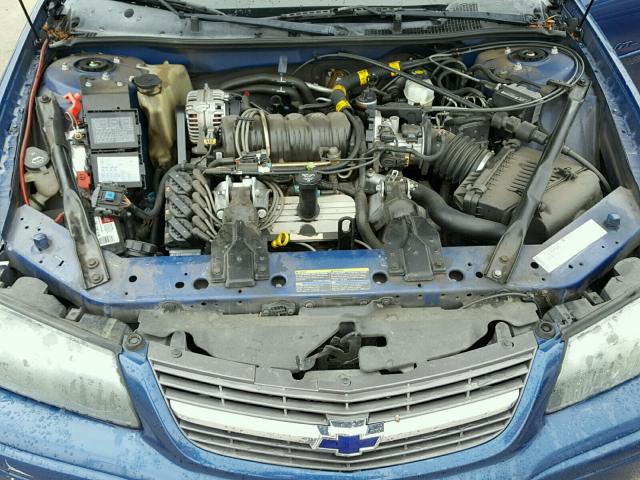 2G1WH52K749441479 - 2004 CHEVROLET IMPALA LS BLUE photo 7