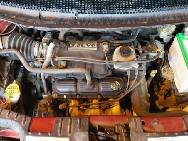 2D4GP44L96R603701 - 2006 DODGE GRAND CARA RED photo 7