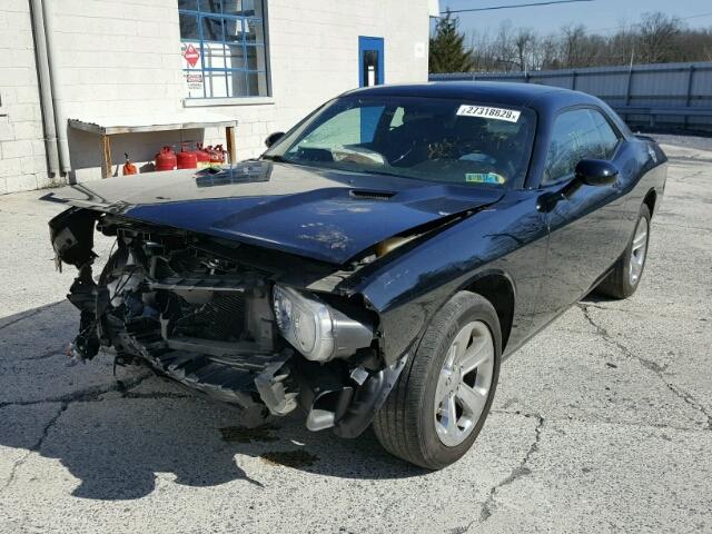 2C3CDYAG8EH307497 - 2014 DODGE CHALLENGER BLACK photo 2