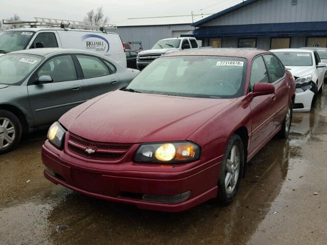 2G1WP521159234257 - 2005 CHEVROLET IMPALA SS MAROON photo 2