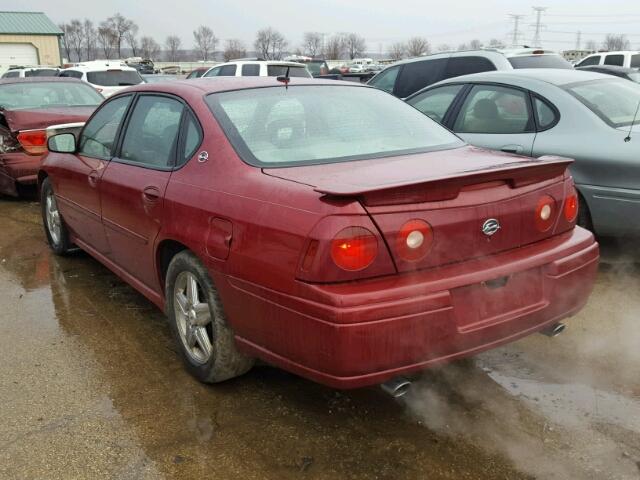 2G1WP521159234257 - 2005 CHEVROLET IMPALA SS MAROON photo 3