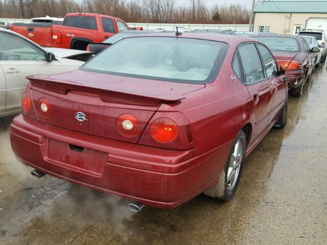 2G1WP521159234257 - 2005 CHEVROLET IMPALA SS MAROON photo 4