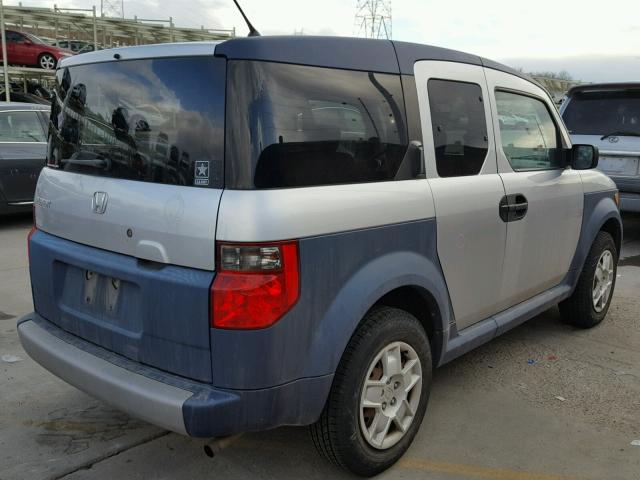 5J6YH28386L024845 - 2006 HONDA ELEMENT LX BLUE photo 4