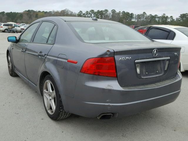 19UUA66276A026965 - 2006 ACURA 3.2TL GRAY photo 3