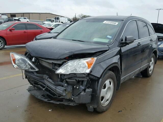 3CZRE3H31AG704739 - 2010 HONDA CR-V LX BLACK photo 2