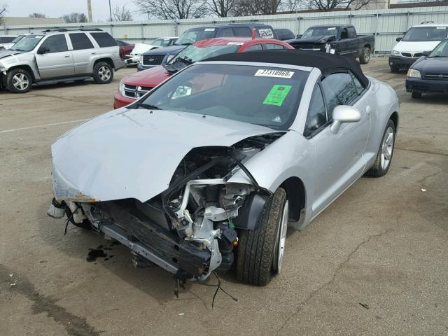 4A3AL25F08E008938 - 2008 MITSUBISHI ECLIPSE SP SILVER photo 2