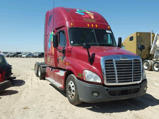 1FUJGLDR2CSBA3611 - 2012 FREIGHTLINER CASCADIA 1 BURGUNDY photo 1