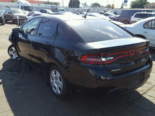 1C3CDFAA3FD102006 - 2015 DODGE DART SE BLACK photo 3