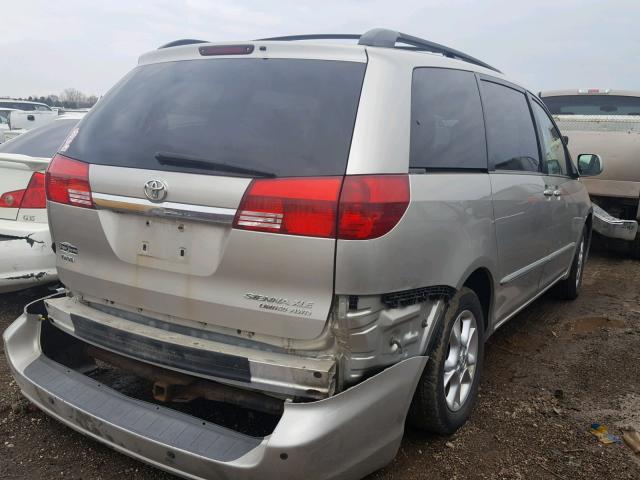 5TDBA22C14S028059 - 2004 TOYOTA SIENNA XLE SILVER photo 4