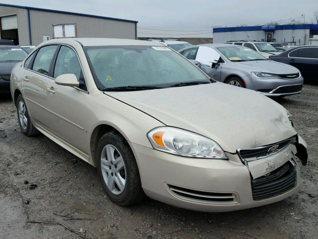 2G1WB57K591288908 - 2009 CHEVROLET IMPALA LS GOLD photo 1