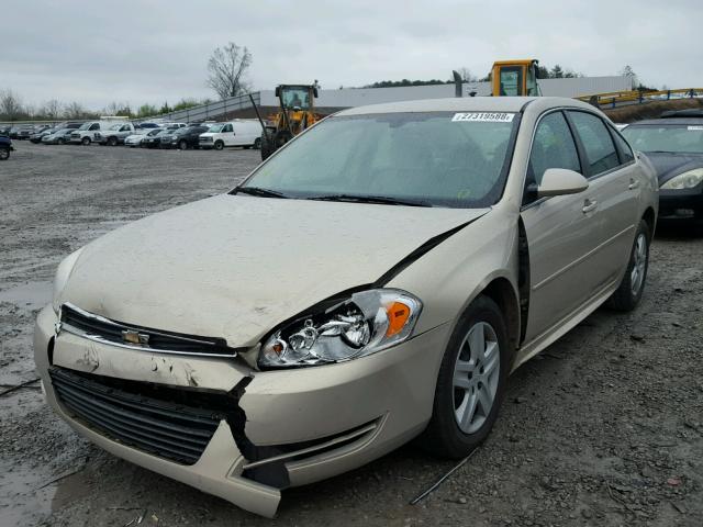 2G1WB57K591288908 - 2009 CHEVROLET IMPALA LS GOLD photo 2