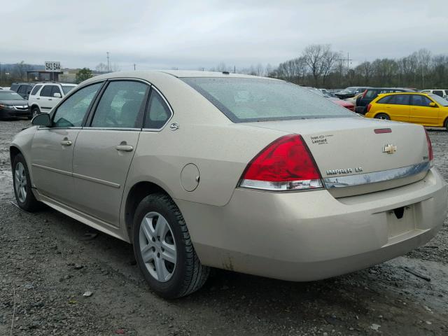 2G1WB57K591288908 - 2009 CHEVROLET IMPALA LS GOLD photo 3