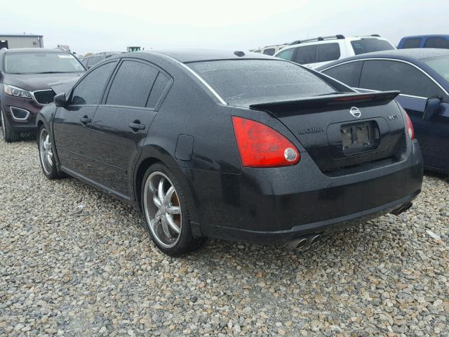 1N4BA41E18C805755 - 2008 NISSAN MAXIMA SE BLACK photo 3