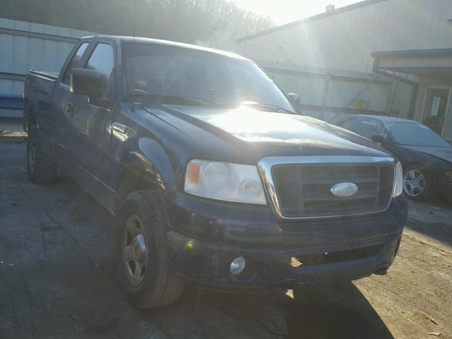 1FTRX14W77FA40591 - 2007 FORD F150 BLUE photo 1