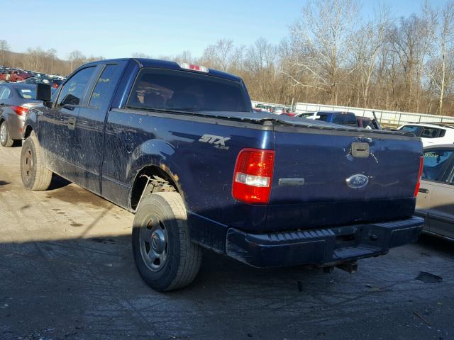 1FTRX14W77FA40591 - 2007 FORD F150 BLUE photo 3