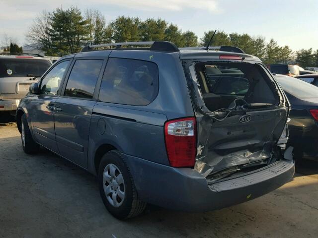 KNDMB233X96277780 - 2009 KIA SEDONA EX GRAY photo 3