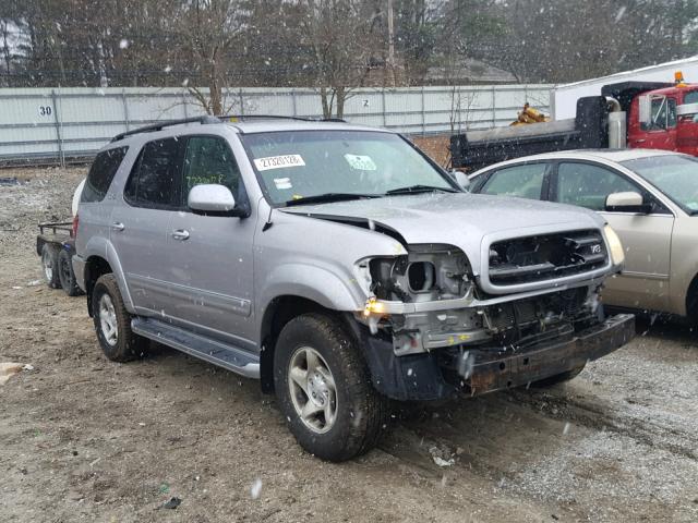 5TDBT44AX2S104361 - 2002 TOYOTA SEQUOIA SR GRAY photo 1