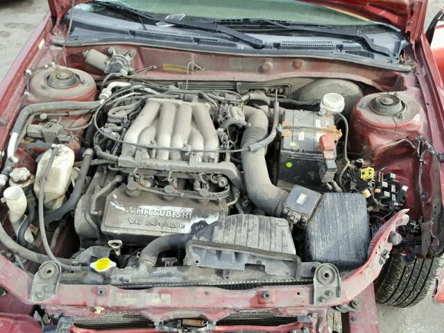 4A3AA46LXXE073610 - 1999 MITSUBISHI GALANT ES RED photo 7