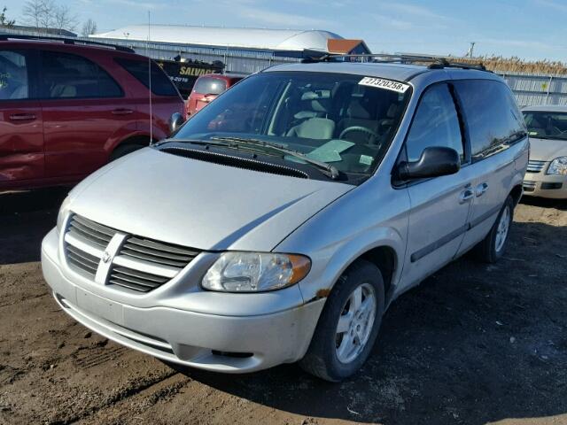 1D4GP45R86B500772 - 2006 DODGE CARAVAN SX SILVER photo 2