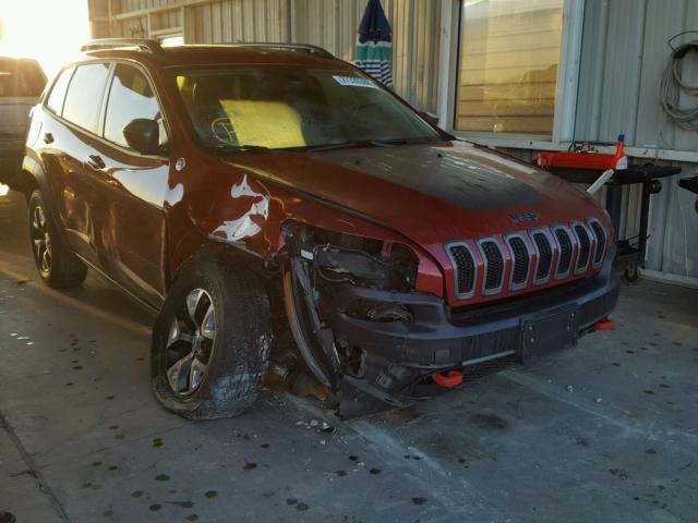 1C4PJMBB5FW668478 - 2015 JEEP CHEROKEE T RED photo 1