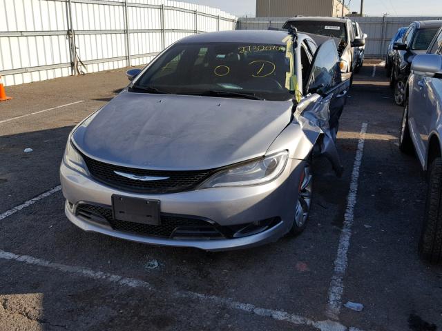 1C3CCCBG9FN505342 - 2015 CHRYSLER 200 S SILVER photo 2