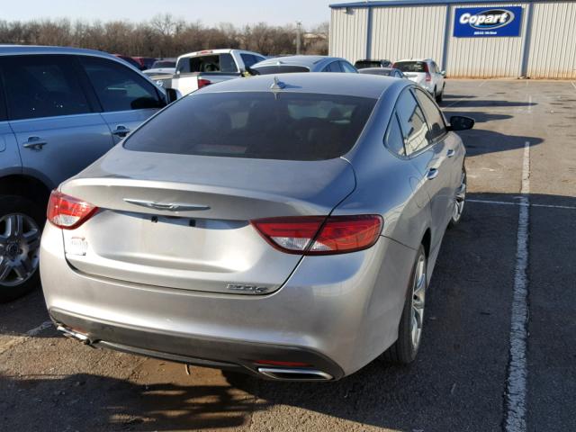 1C3CCCBG9FN505342 - 2015 CHRYSLER 200 S SILVER photo 4