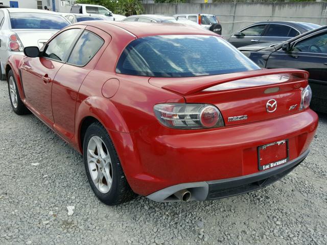 JM1FE17N150143890 - 2005 MAZDA RX8 RED photo 3