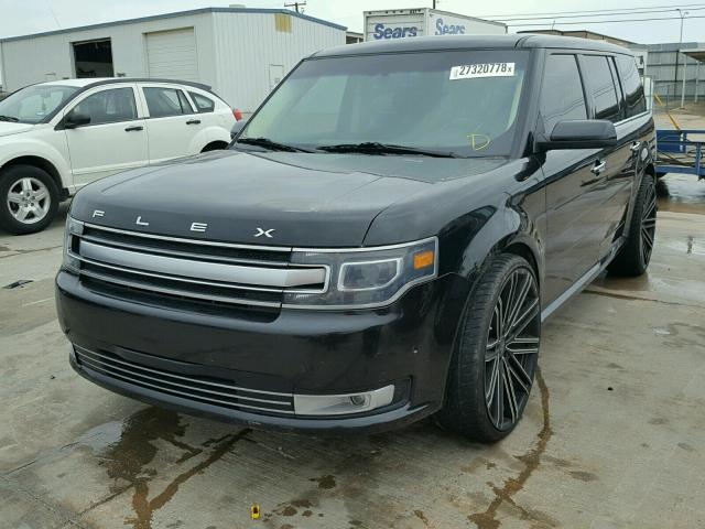 2FMGK5D86EBD36906 - 2014 FORD FLEX LIMIT BLACK photo 2