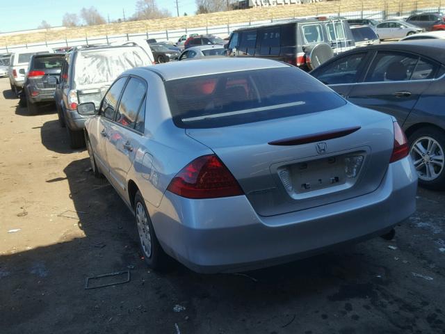 1HGCM56177A108751 - 2007 HONDA ACCORD VAL SILVER photo 3